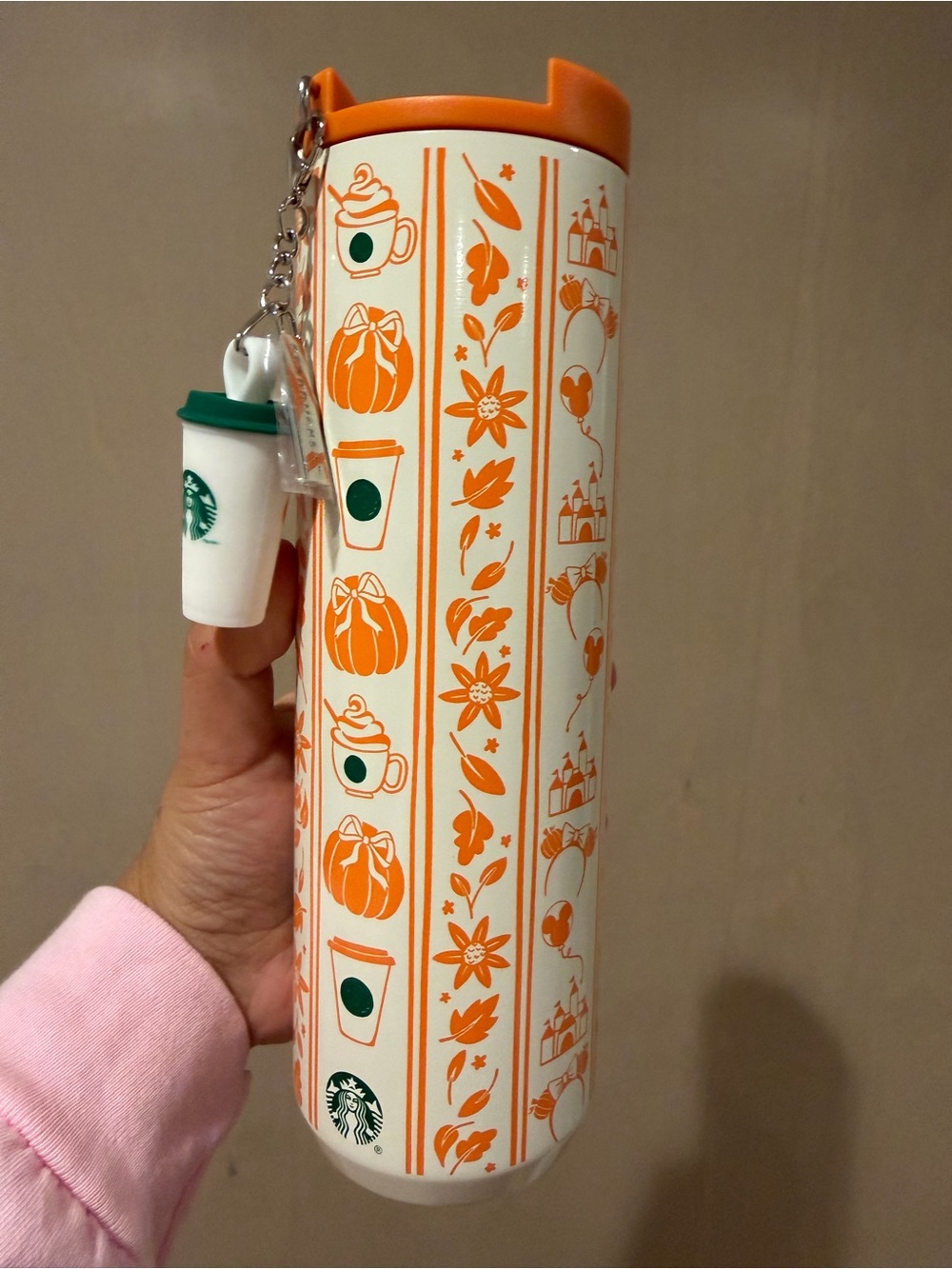 Starbucks Disney parks fall pumpkin tumbler